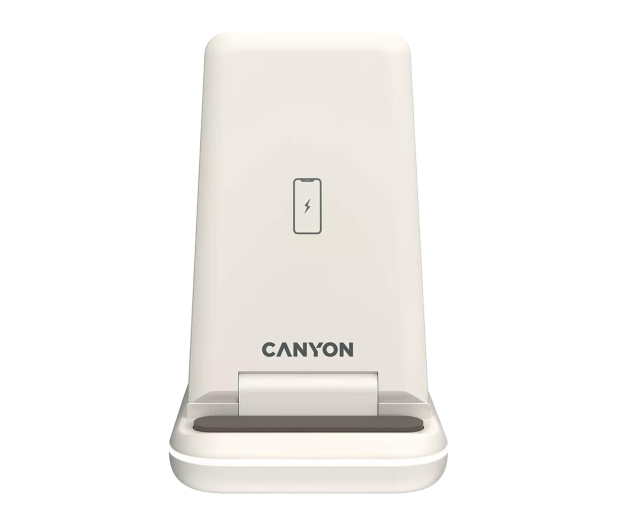 CANYON Ładowarka bezprzewodowa WS-304 15W 3w1 Cosmic Latte - 1478853 - zdjęcie 2
